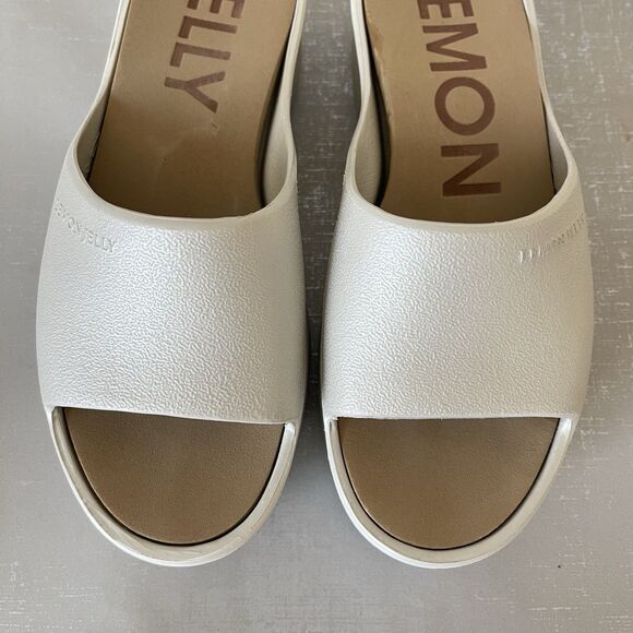 Lemon Jelly Womens Sunny Platform Sandals Slides Beige US 7.5 / EU 38 - Picture 5 of 12